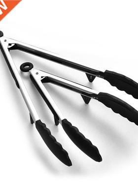 2pcs/set Grilling Food Tongs Non-stick Barbecue Cooking Clip