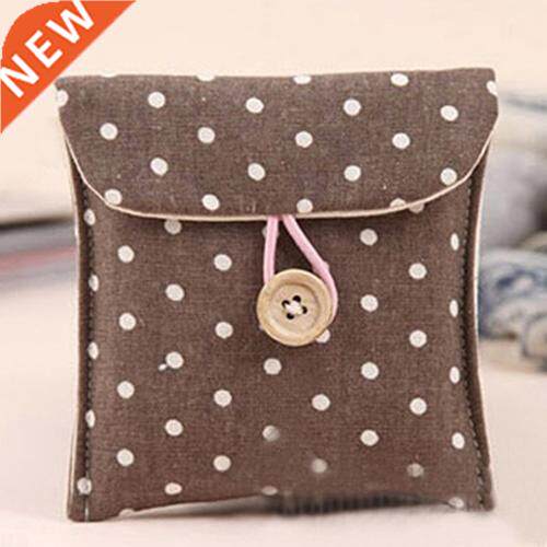 Antifouling Women Cosmetic Bag Portable Polka Dot Storage