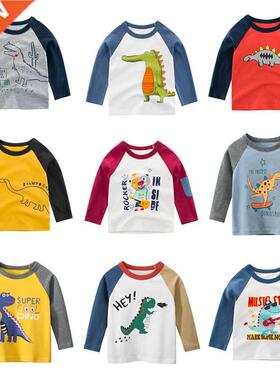 Kids Clothing T shirts Print Girls Boys Cotton Children Dino