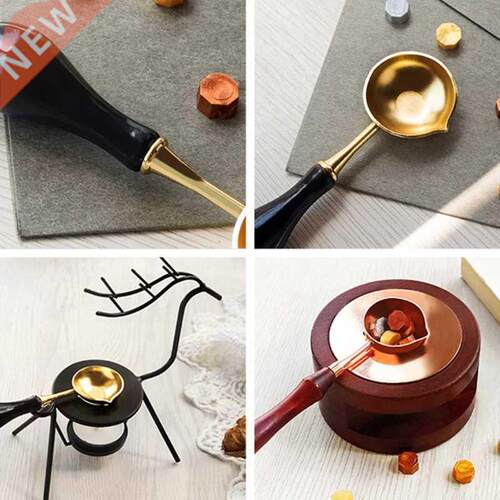 P82D Vintage Wax Spoon Seal Stamp Beads for Envelope