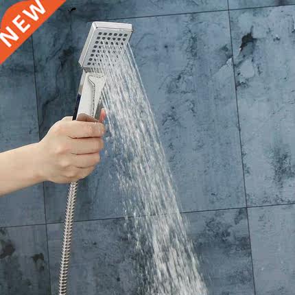 ABS Square Handheld Shower He Set+Holder+1.5M Stainless St