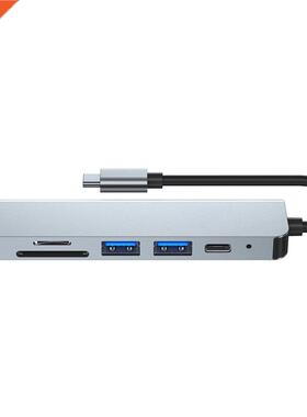 Multifunctional Interface Extension Notebook 6-in-1 TYPE C D