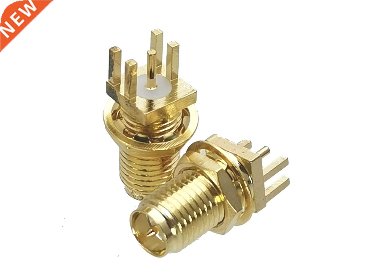 10Pcs Connector RP-SMA RPSMA Female Plug Bulkhead Nut Solder