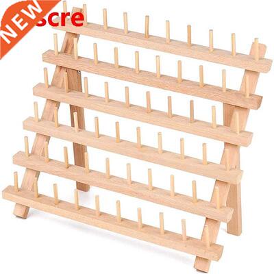 60 Spool Wood Sewing Thread Stand Organizer Emroidery Stor