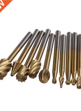 10Pcs Engraving Cutter Woodworking Tools Grinding Electric R