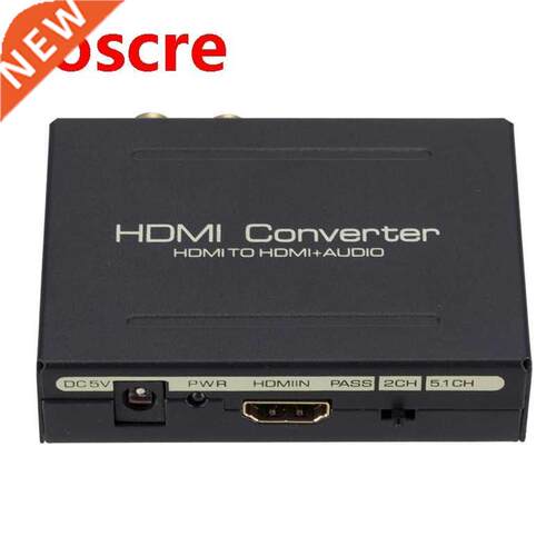 1080P HDMI Audio Splitter HDMI to HDMI Audio SPDIF R / L Aud