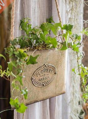 Iron Wall Hanging Flower Cradle and Flower Pot Flower