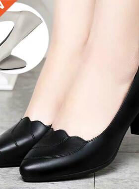 Work Shoes M Shoes Soft Sole Comfortable Mid-heel Singl