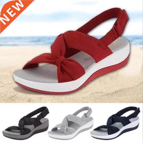 Women Sandals 2021 Summer Closed Toe Roman Sandals Women Bow