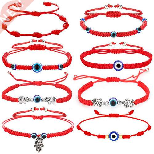 Evil Turkish Hand Braided Rope Red Thread String Eye Bracele