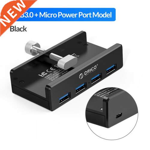 H4PU/H4PU-P Clip-type 4 Ports USB 3.0 Type A HUB Adapter /
