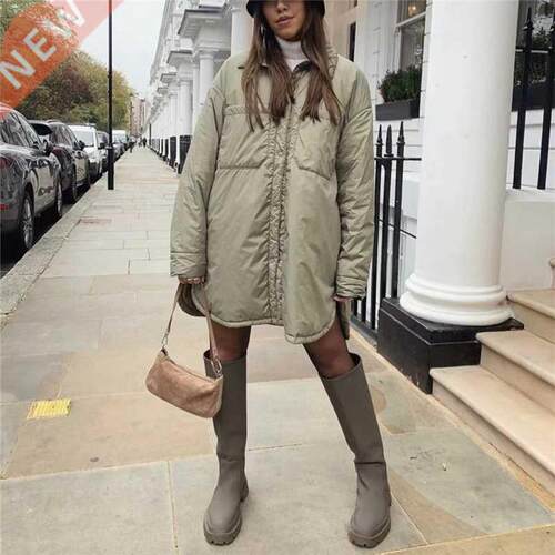 PUWD Casual Woman Loose Thin Fleece Shirt Jacket 2021 Sprin