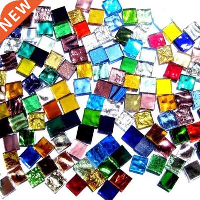 100g Tiles Mosaic Stained Glass Pieces Colored Art Craft Bu