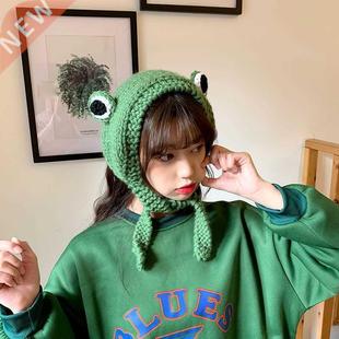 Photography Prop Party Winter Skullies Cute Women Frog Hat C