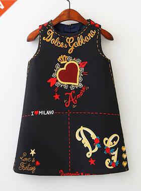 Girls Dress Spring Fall European and Aerican Style Ebroide