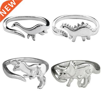 Dinosaur Rings Long-necked Dragon Stegosaurus Jewelry Toy Cu