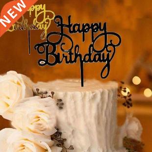 Wedding Decoration Cake Topper Acrylic Decor Happy Birthday