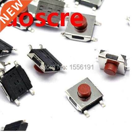 100pcs 6*6*3.7mm The patch 4pin Tactile Push Button Switch R