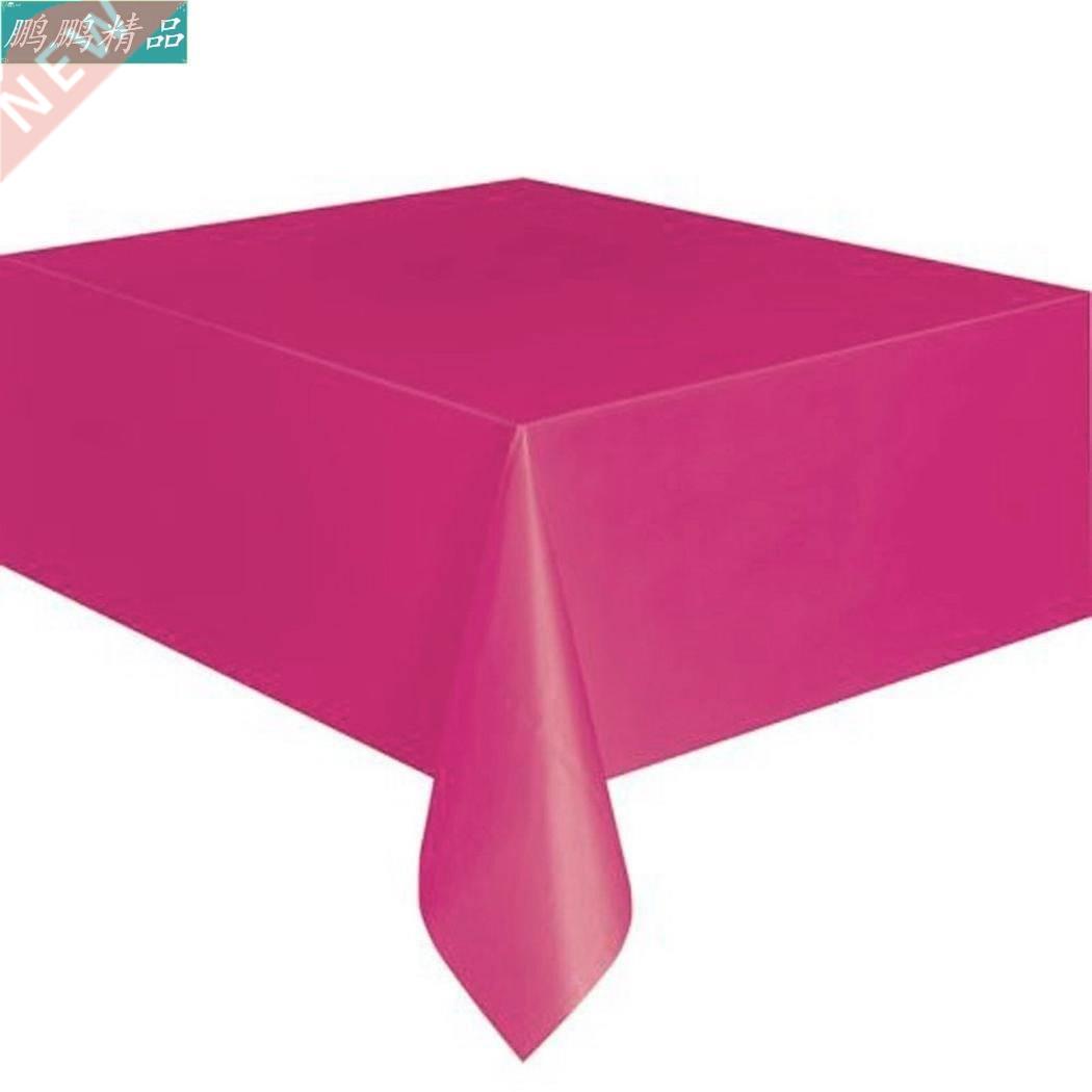 Table Cloth Durable Reusable Solid Square Party Plastic Whit