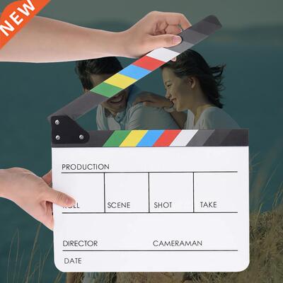 Hot Sale Film Clapper Board Classic Delicate Acrylic Colorfu