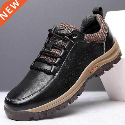 New Fashion Autumn Men Leather Shoes Brogue Casual safety sh