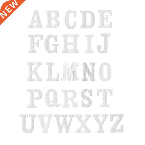 LED Night Lamp 26 Letter Alphabet Light Luminous Wall