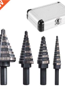 5pcs Step Drill Bit High-speed Steel Coated Straight