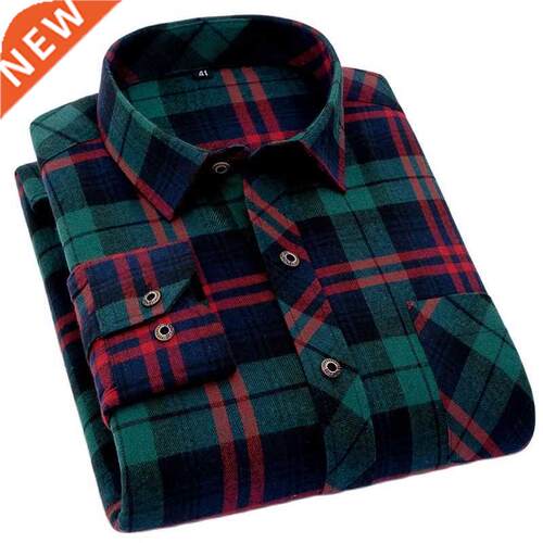 High Quality Soft Comfortable Casual Shirts Men 2021Autumn S