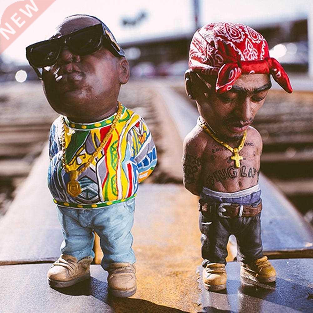 Mini Resin Ornaments Hip Hop Funny Rapper Bro Figurine Set F
