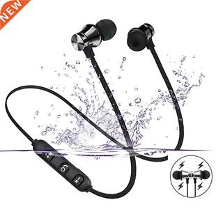 Magnetic Wireless Bluetooth Earphone ereo Sports Waterproo