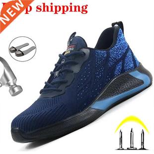 Safety Shoes For Men Steel Toe Sneakers Work Safety Boots Me