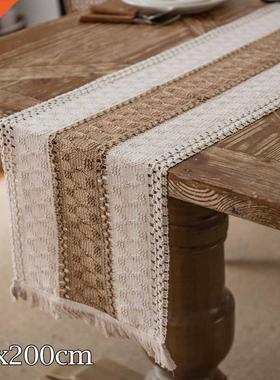 Cotton Linen Table Runner Placemat Home Decors Tablecloth La