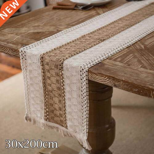Cotton Linen Table Runner Placemat Home Decors Tablecloth La