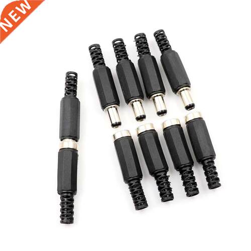 10pcs/set Female Plug And Male Plug 5.5x2.1mm 12V/3A DC Powe