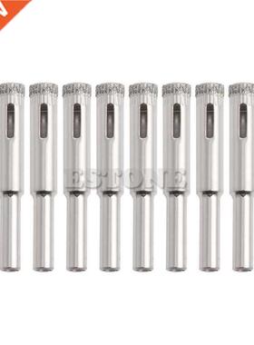 10Pcs 5mm 6mm 8mm 10mm 12mm Diamond Coated Core Drill Bits H