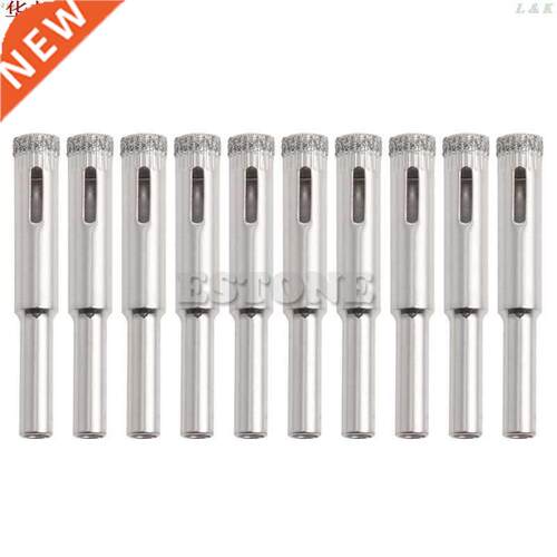 10Pcs 5mm 6mm 8mm 10mm 12mm Diamond Coated Core Drill Bits H