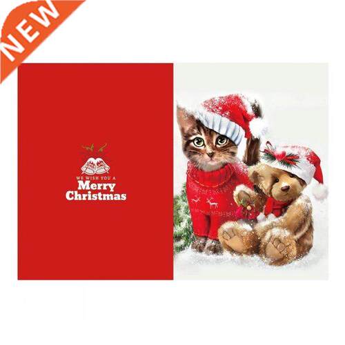5D  Diamond Painting Christmas Greeting Cards Cross Stitc
