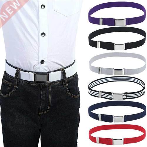 Elastic Belts for Boys Girls Striped Sretch Western Strap B