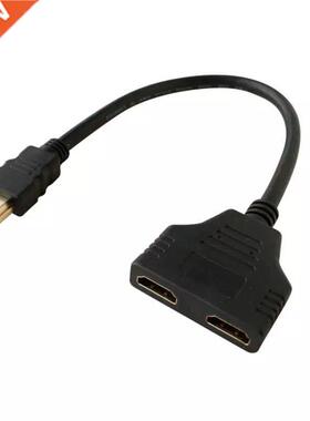 1PC HDMI-compatible 2 Dual Port Y Splitter HD 1080P V1.4 Ma