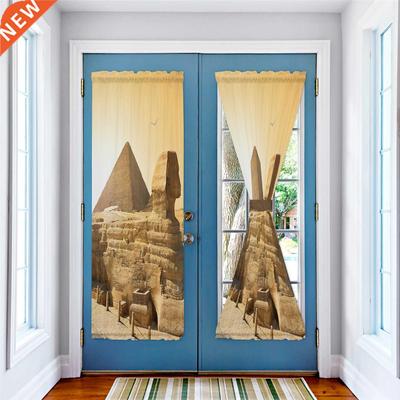 Egyptian Pyramids Door Curtains for Living Room Bedroom