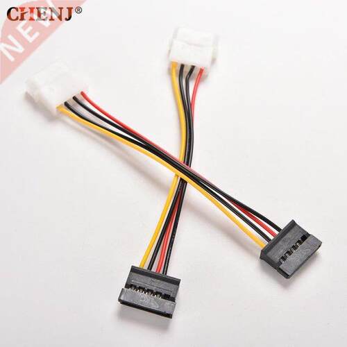 2pcs/lot 4 Pin IDE Molex to 15 Pin Serial ATA SATA HDD Hard