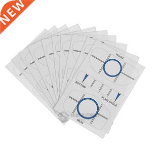 10pcs Golf Impact Tapes Labels Training Aids Recorder Kit fo