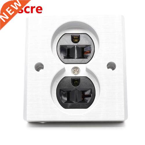 2pcs black High Quality Power US AC Power Receptacle Wall Ou