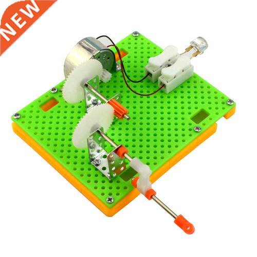 Creative DIY Science Gizmo Hand Crank Generator Kids Puzzle