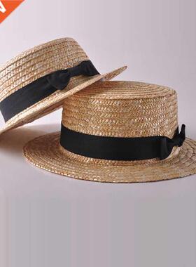 New Fashion Women's Kids Girls Straw Bowler Boater Sun Hat R
