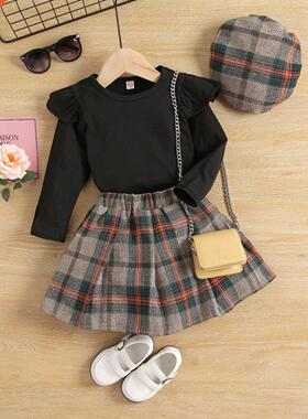 FOCUSNORM 1-6Y utumn Lovely Kids Girls Clothes Sets 3pcs Fl