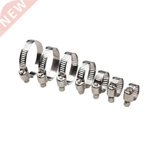 60pcs Stainless Steel Adjustable Drive Hose Clamp Assortment