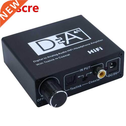 Hifi DAC Amp Digital to Analog Audio Converter RCA 3.5mm Hea