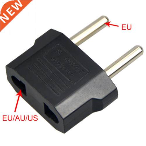 EU adapter, dual-use socket, black color, transform plug soc