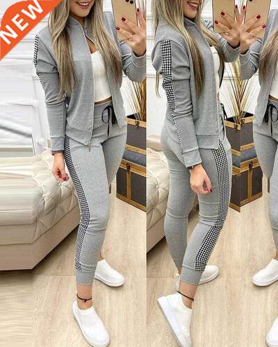 2021 Women Two Piece Set Outfits Autumn Women's Tracksuit Zi